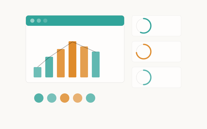 Traffic exchange member dashboard and network illustration