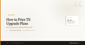 Traffic exchange upgrade plan pricing tiers comparison